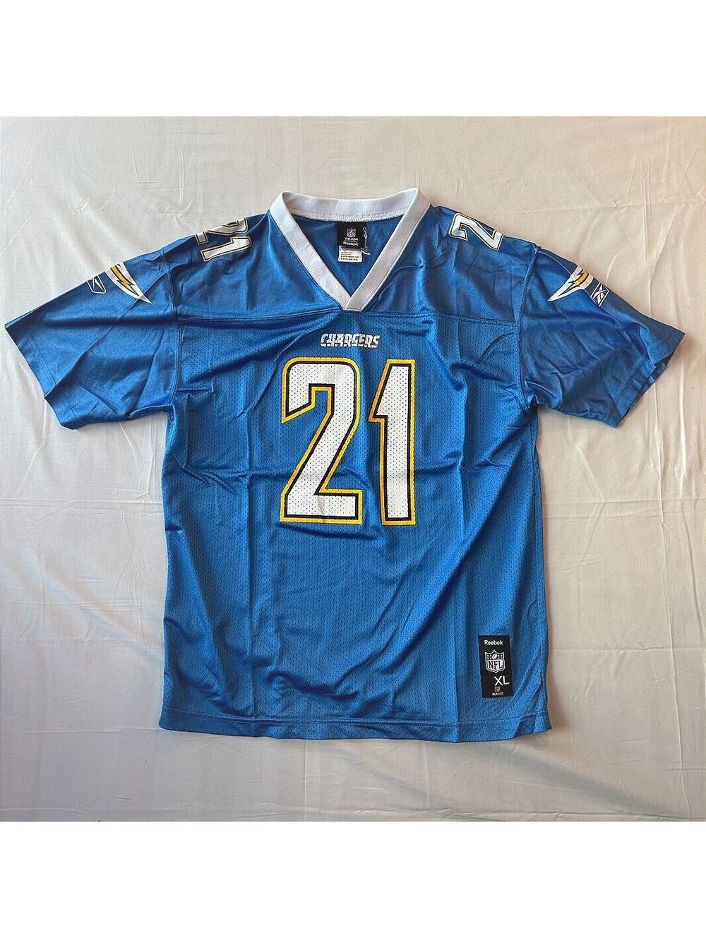 LaDainian Tomlinson #21 Chargers Jersey Reebok NFL Team Apparel Youth XL (18-20)